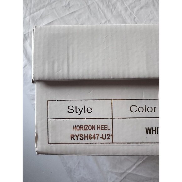 RAYE Horizon Heels White Sandals Leather - Picture 7 of 7